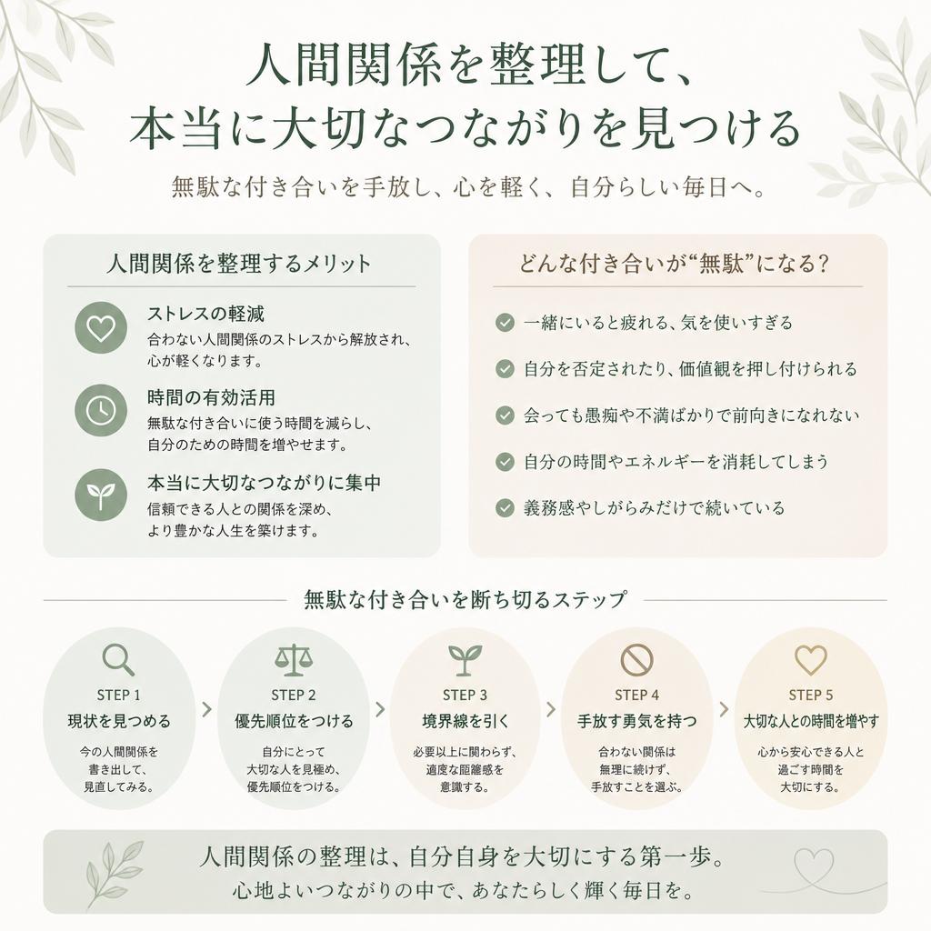 無駄な付き合いの見直し