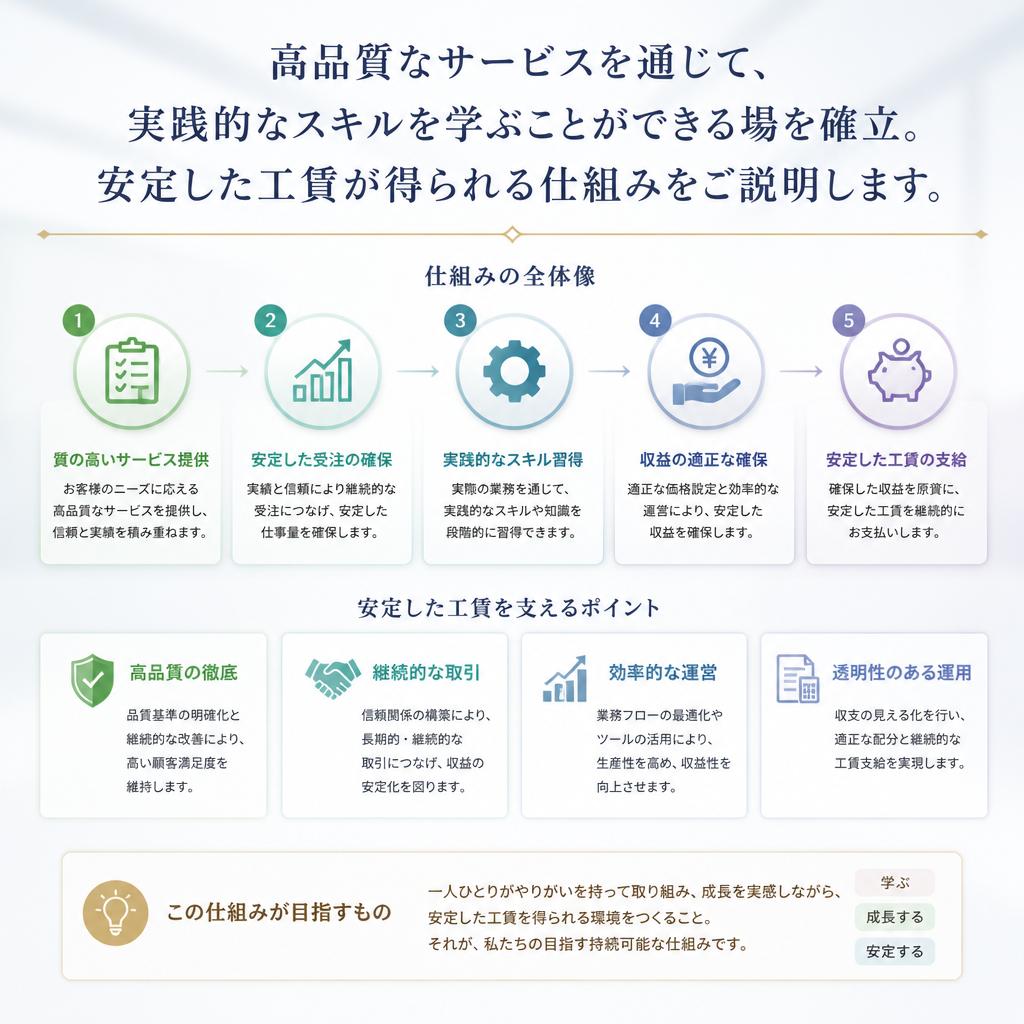 安心・安全な就労環境の提供